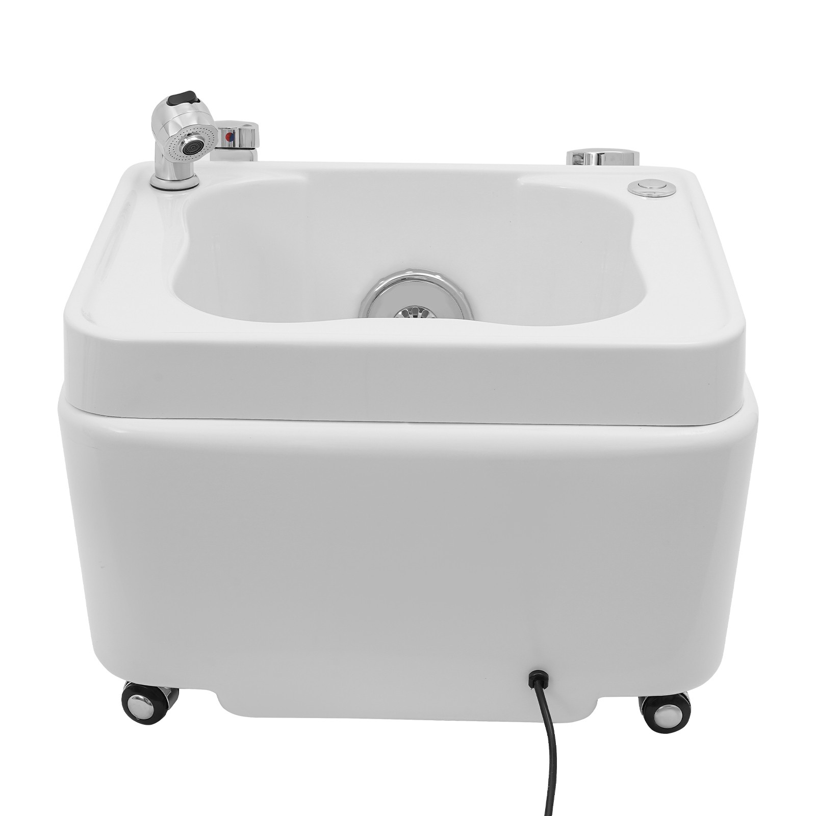 Foot Bath with Colorful Lamp, Portable Foot Spa Tub, Acrylic Massage Foot Bath