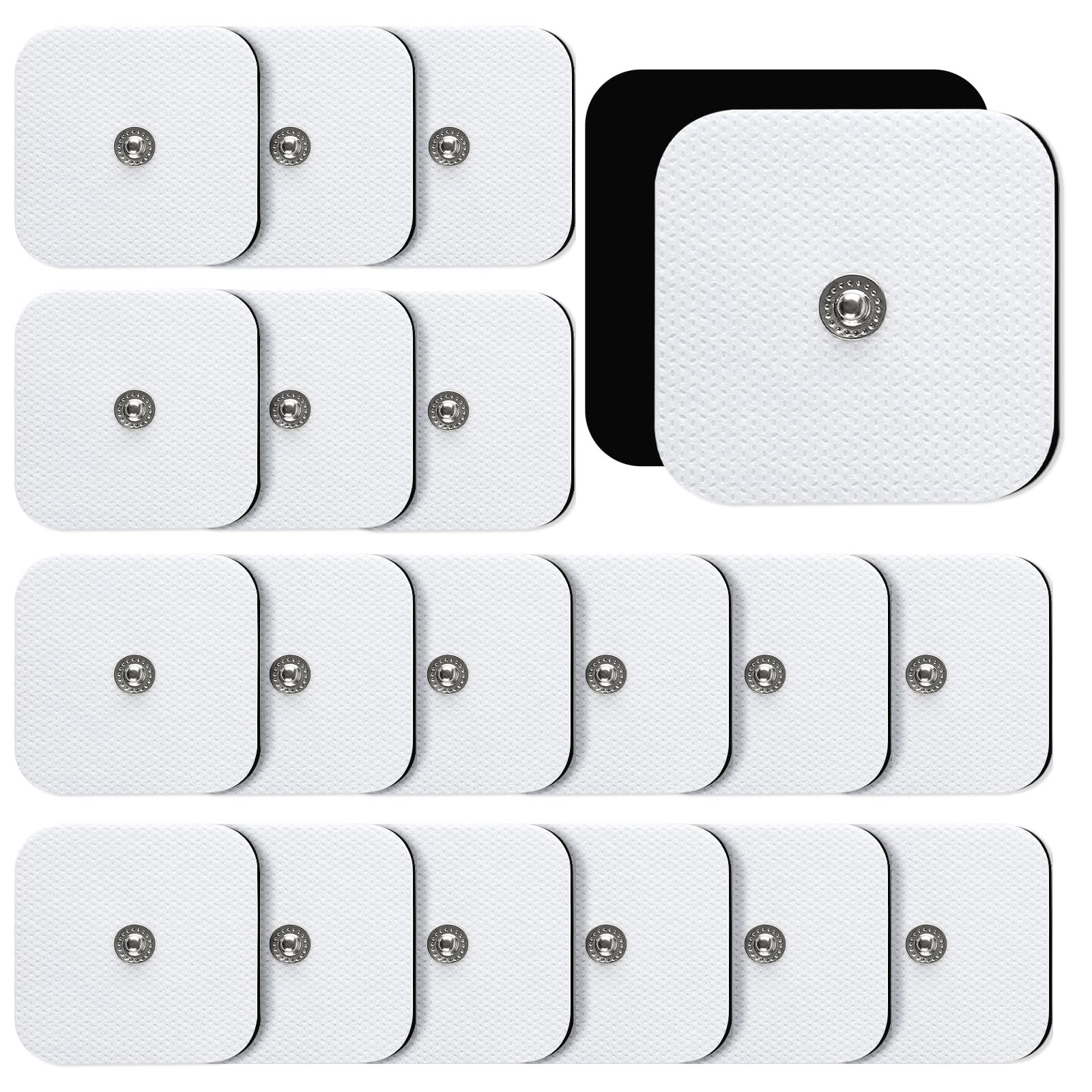 TENS Unit Replacement Pads, 20PCS 3.5mm Snap Electrode Pads, Self-Adhesive El…