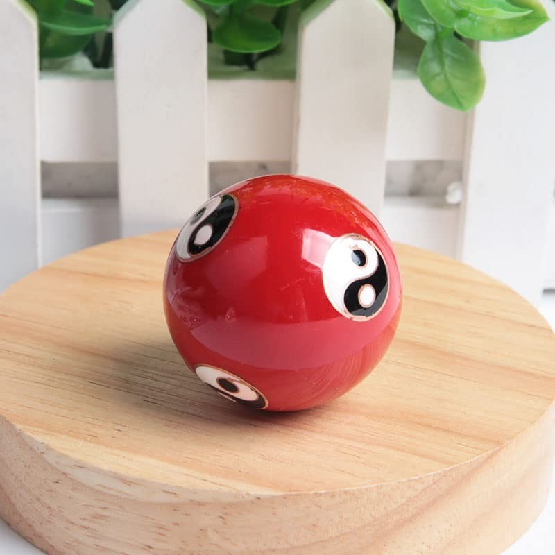 2Pcs Chinese Health Exercise Stress Baoding Balls Relaxation Therapy YIN YANG…