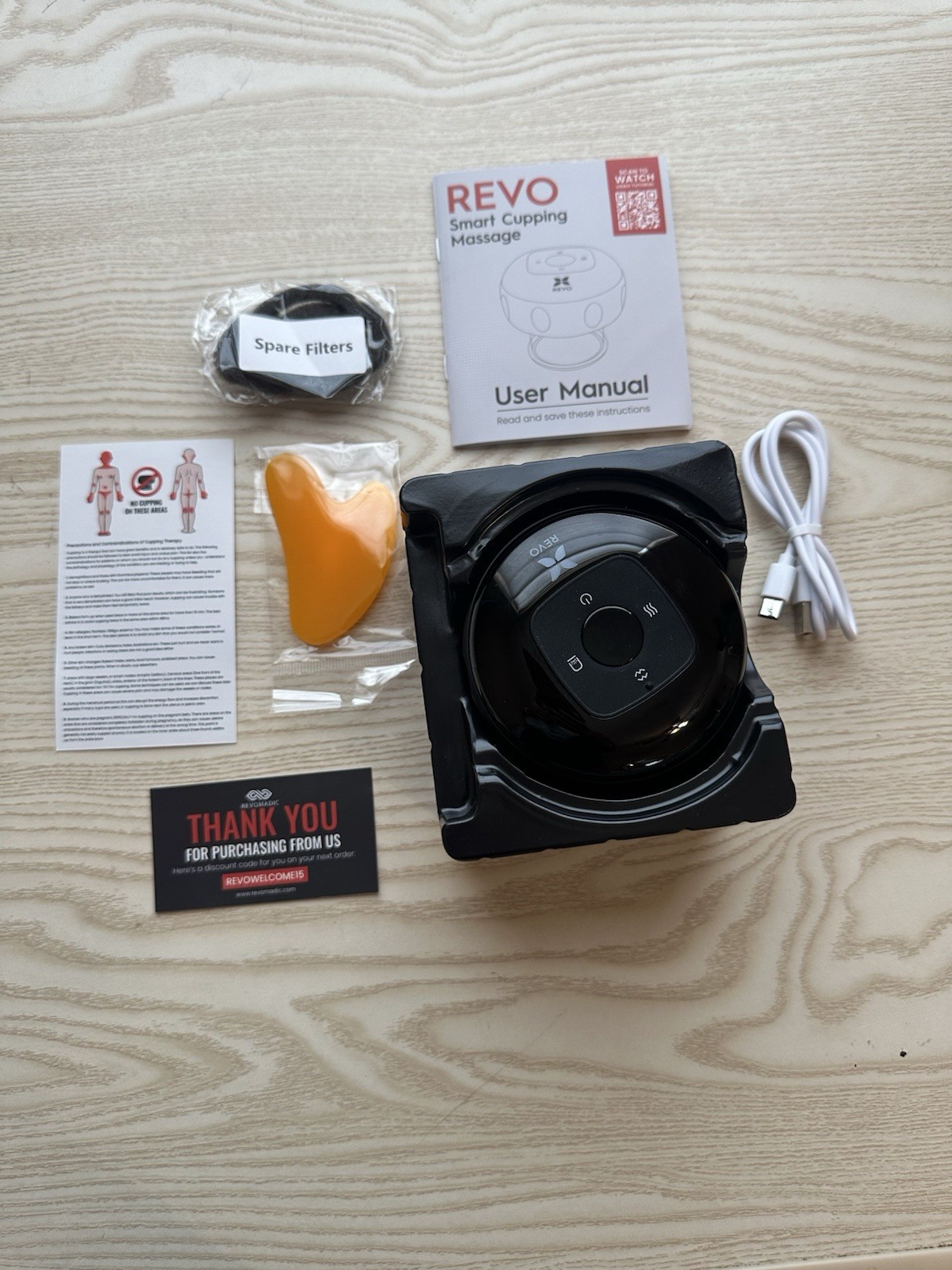 REVO The Original 4-in-1 Smart Cupping Therapy Massager