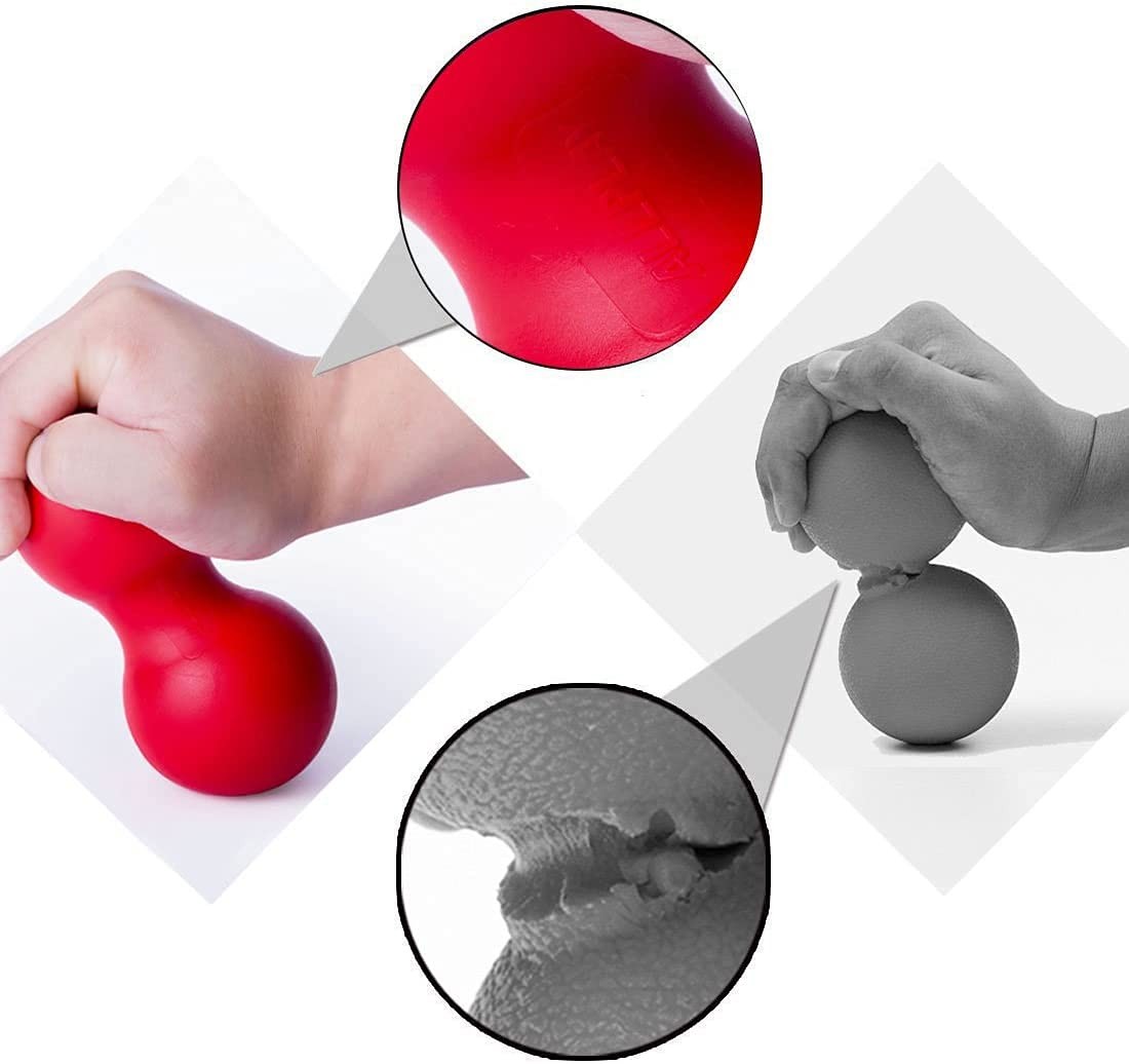 Peanut Massage Ball Roller, Double Lacrosse Ball, Acupoint Myofascial Release…