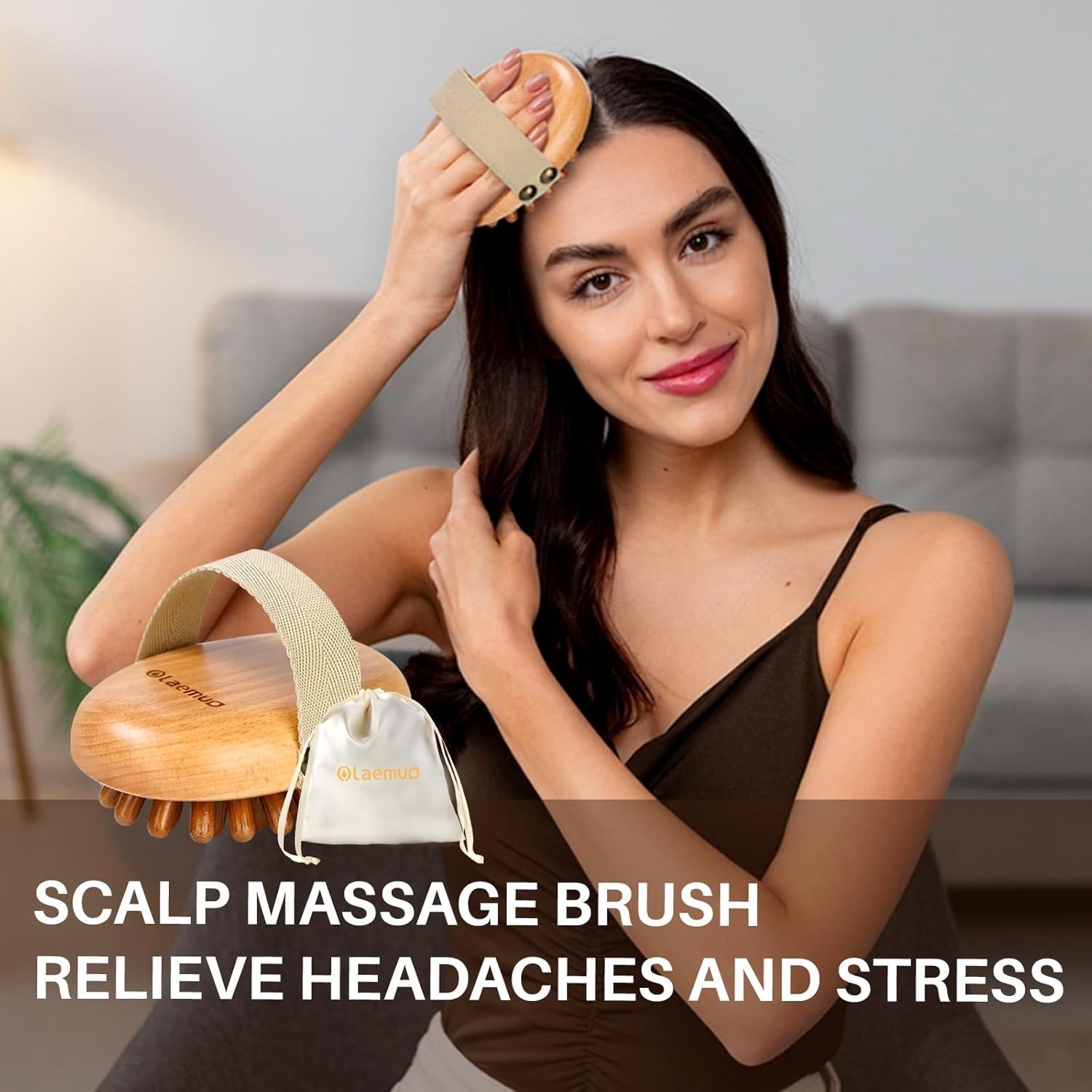 Wood Therapy Massage Tool for Cellulite Lymphatic Drainage Body Brush