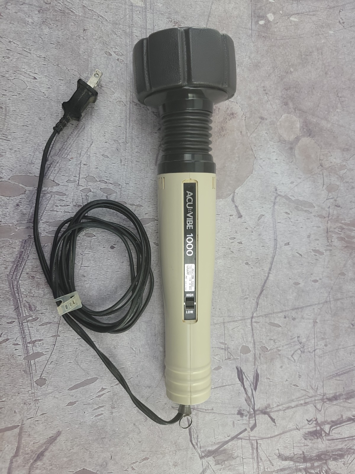 ACU VIBE 1000 Hand Held Massager Vintage Electric Vibrating Muscle Therapy Japan
