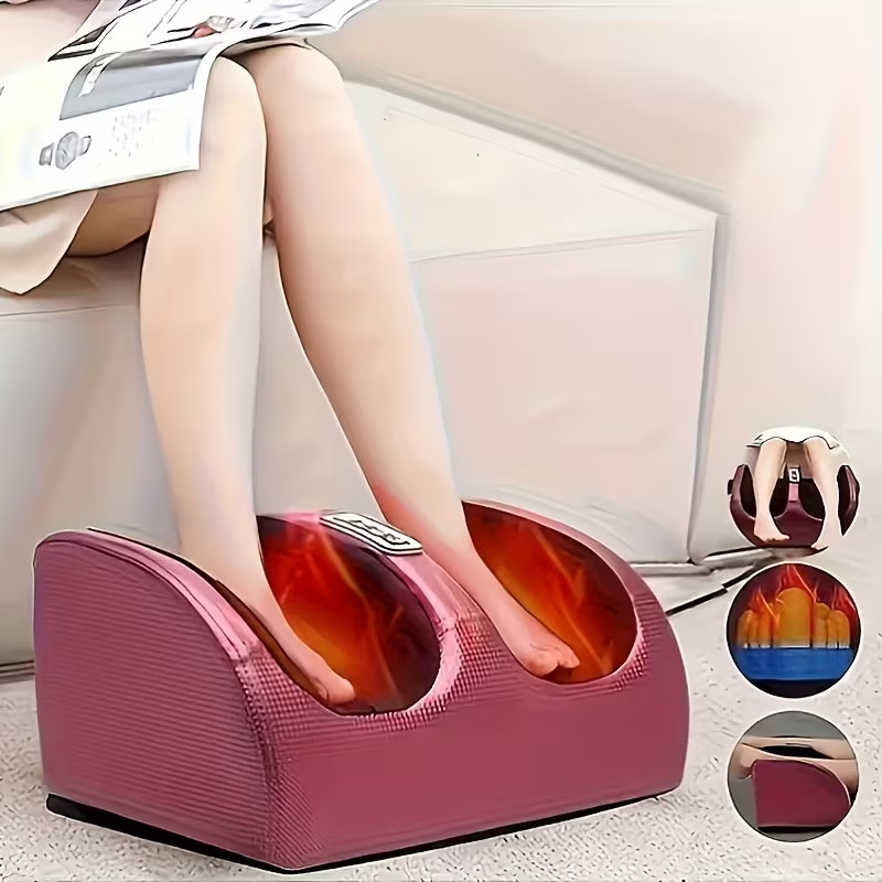 Foot Massager with Heat, Deep Kneading Compression for Feet, Legs & Arms