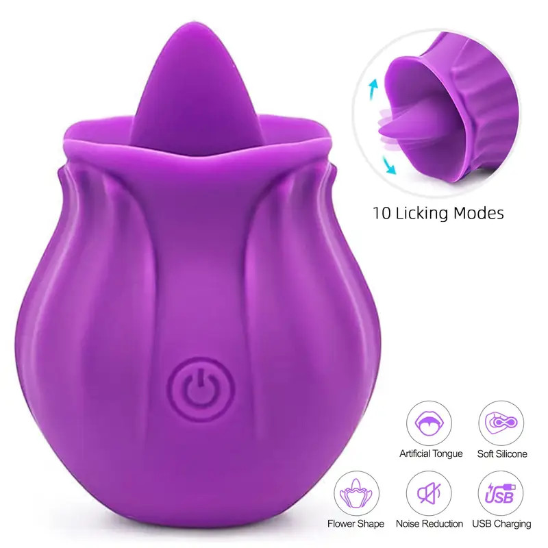 Discreet-10 Speed-Personal-Massage-Rose-Vibrator-sucking-Massager-for-Women