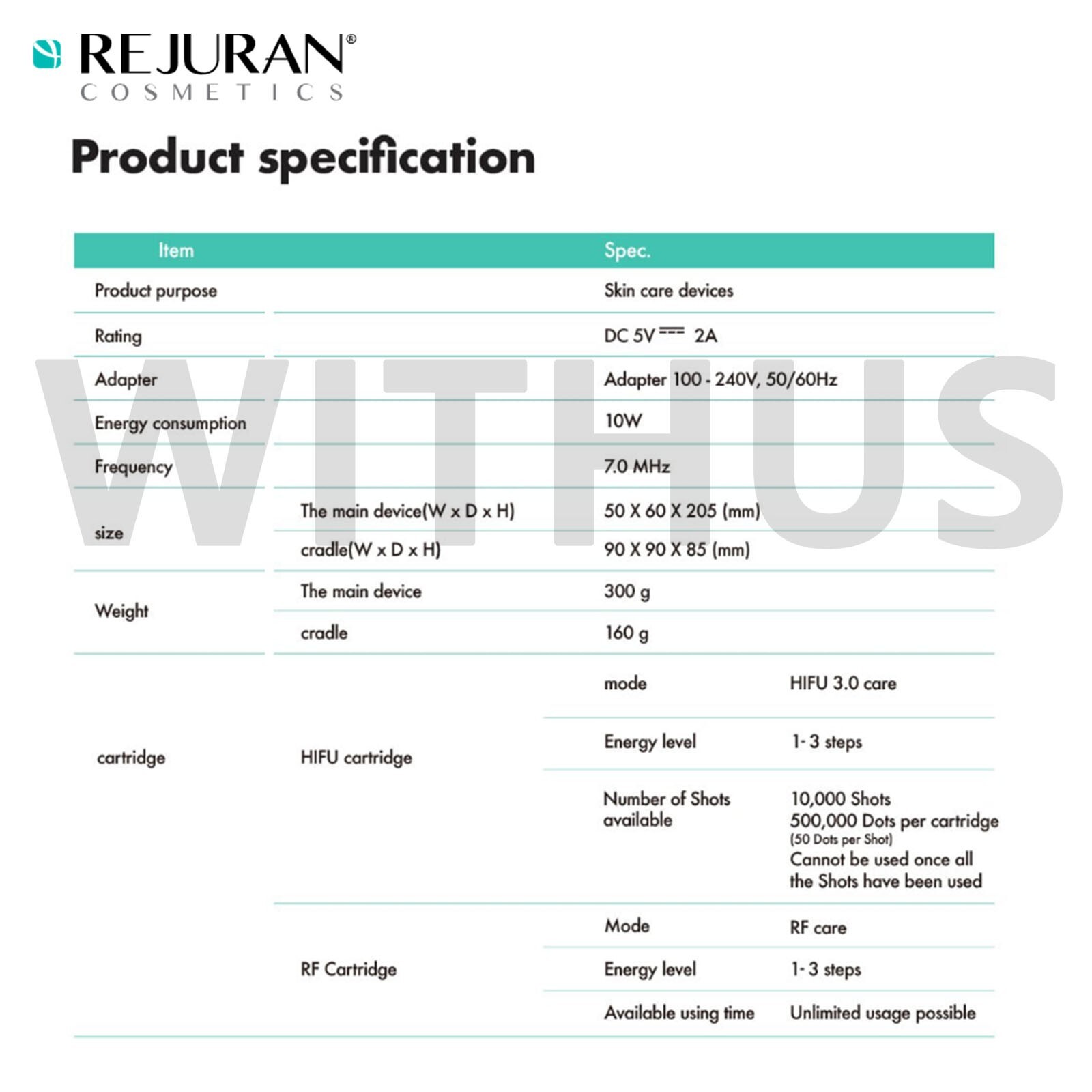 REJURAN REJULIFT Premium Beauty Device + Boosting Gel Set Home Care Beauty