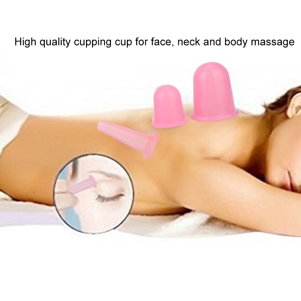4pcs Facial Massager Cupping Cup Firming Skin Treatment For All Skin Types