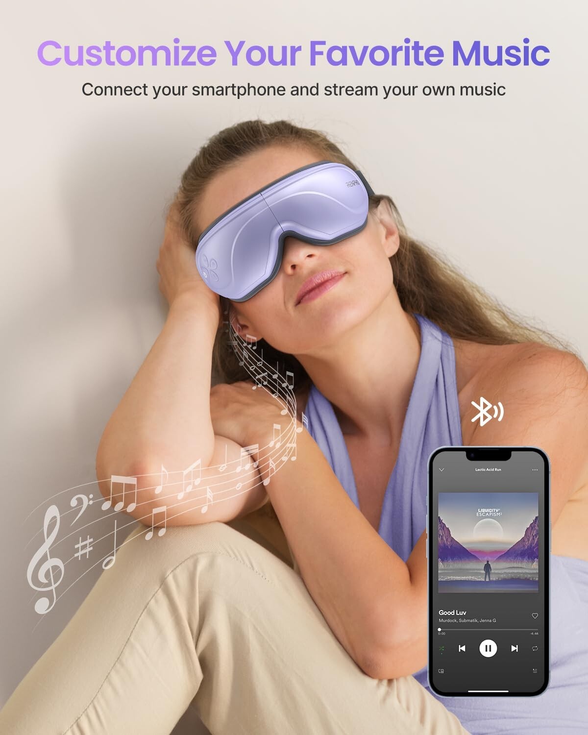 RENPHO Heated Eye Massager for Migraines Relief Eye Strain Dry Eye Gift for Mom