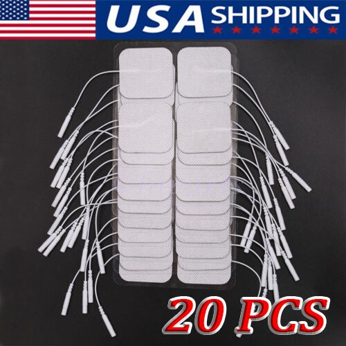 40 TENS Electrode Pads EMS Replacement Unit 7000 3000 2×2 Muscle Stimulator BULK