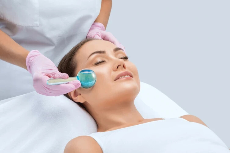 Facial Massager Globe Blue Ice Globe Beauty Tool Aesthetician Supplies SkinCare