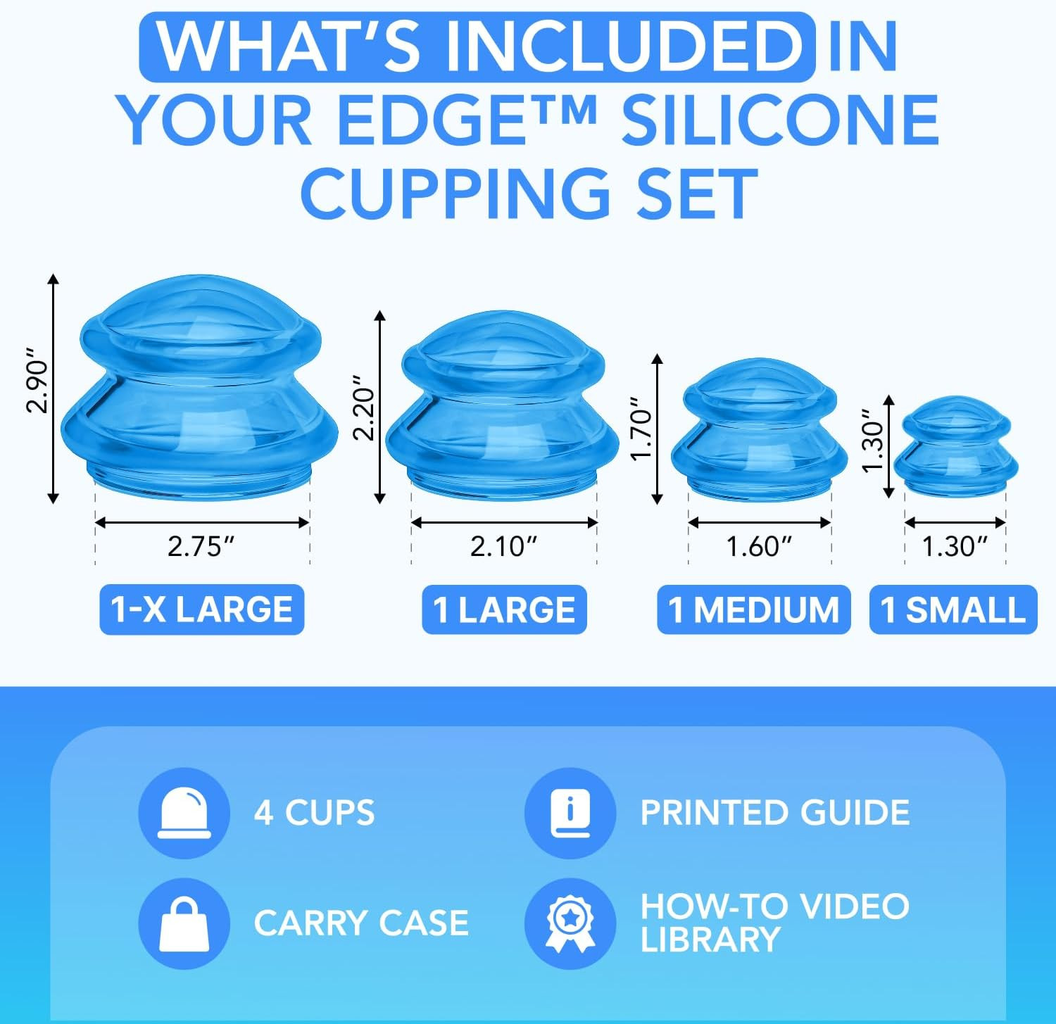 Silicone Cupping Therapy Set Professional Massage Cupping Cups for Cupping Thera
