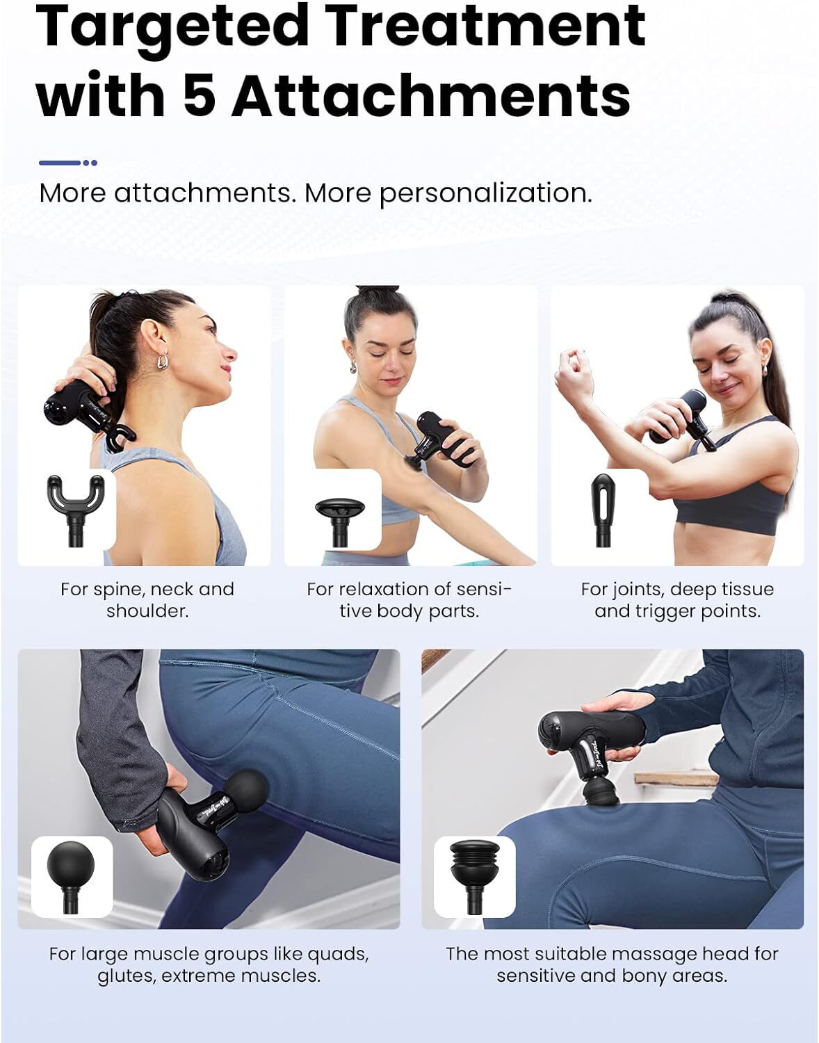 Bob And Brad Q2 Mini Massage Gun Deep Tissue Muscle Vibrating Relaxing Massager