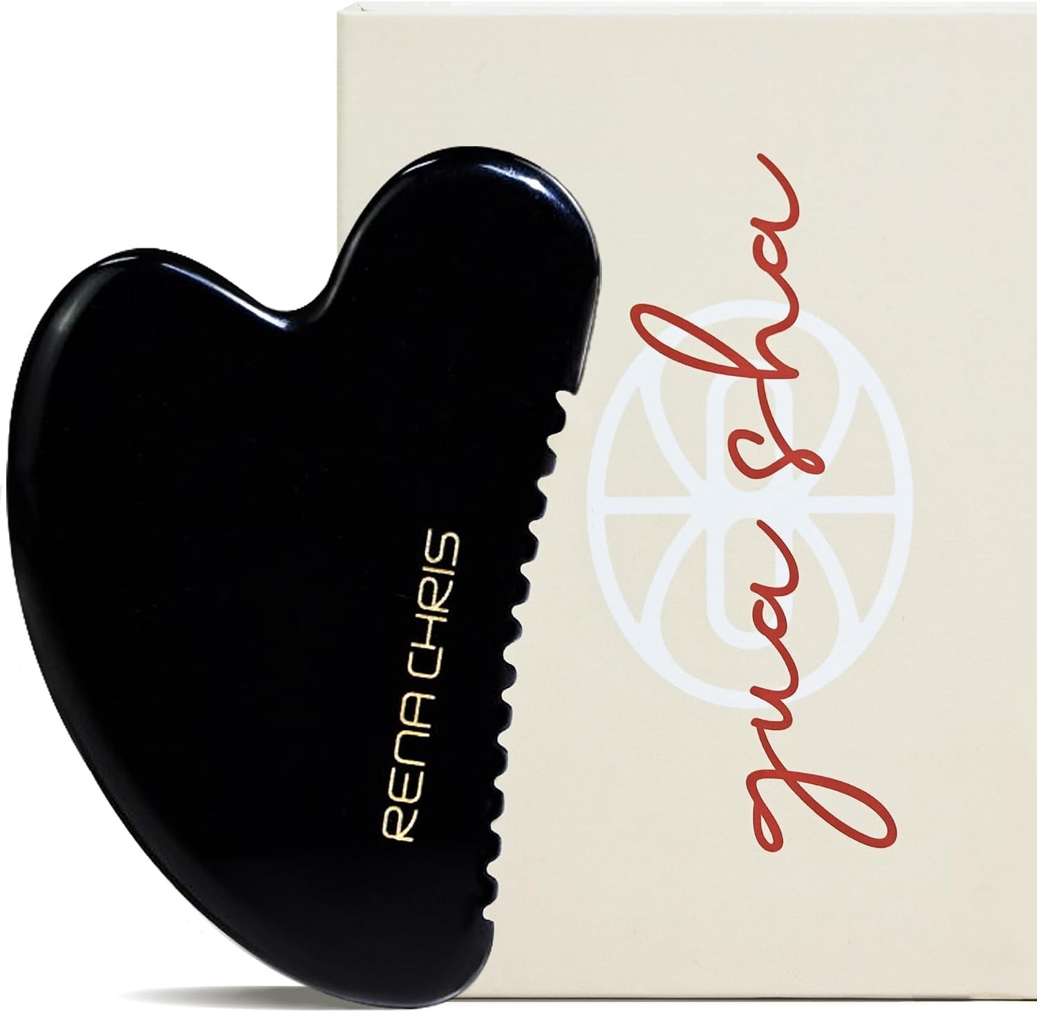 Luxury Gua Sha Tool – Handcrafted Black Obsidian Facial Massage for Rejuvenation