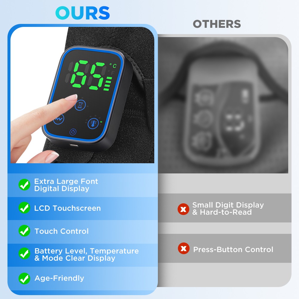 APP Control Shoulder Massager Graphene Heating Shoulder Brace with Vibration