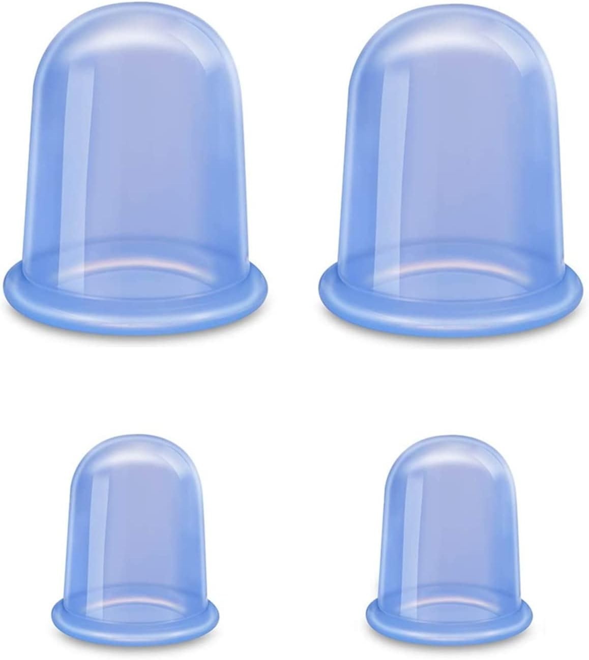 Silicone Cupping Therapy Cups for Joint Pain Relief & Stress Reduction – 4 Count