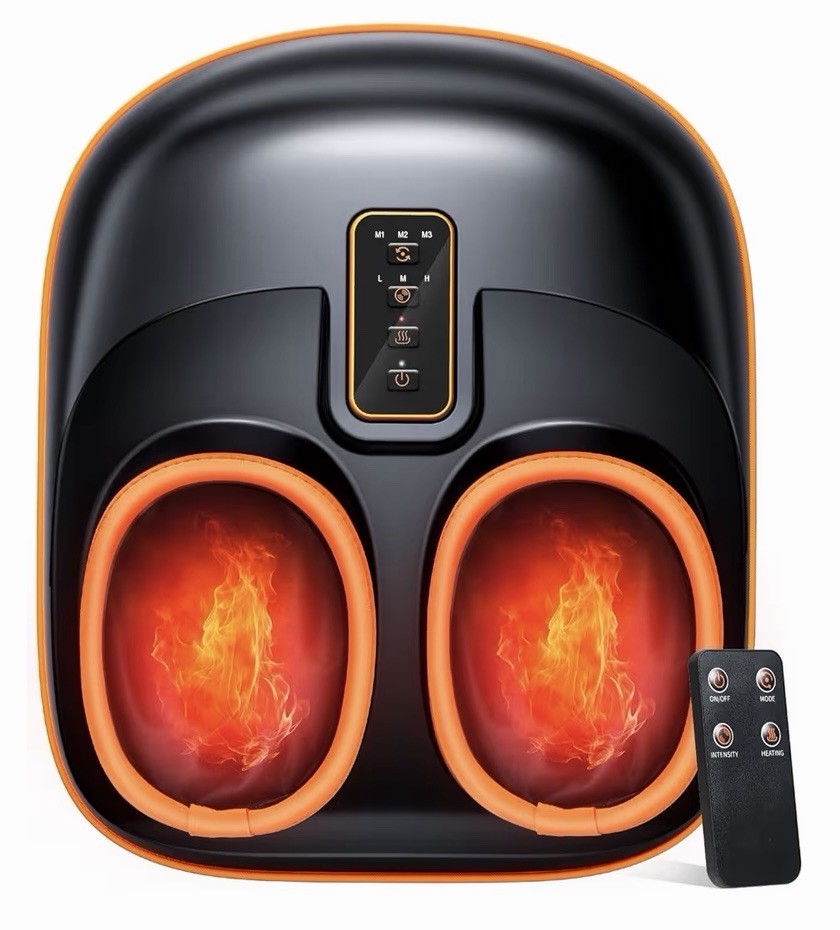 Foot Massager Machine with Heat, Upgraded Deep Rolling, Compression