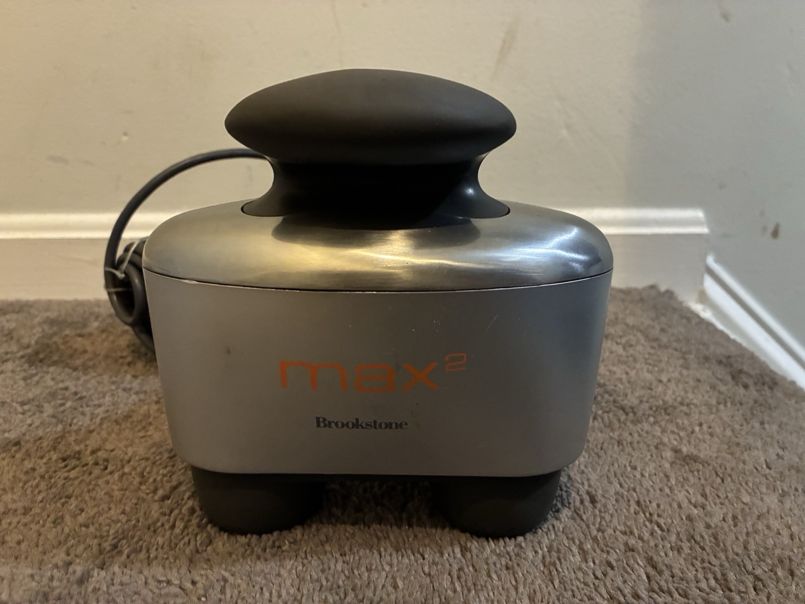 Brookstone Max 2 Massager 5 Speed 3 Program. Pulsing, Energetic, TESTED.