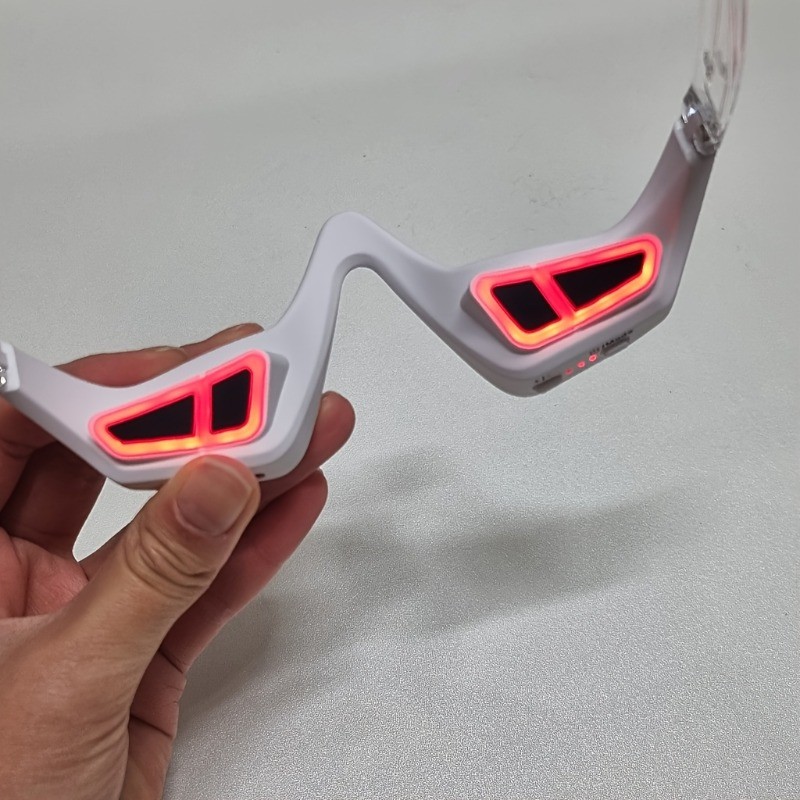 Upgraded Flexible Stable Easy to Use 3D Red Light Eye Massager LED Therapy Devic