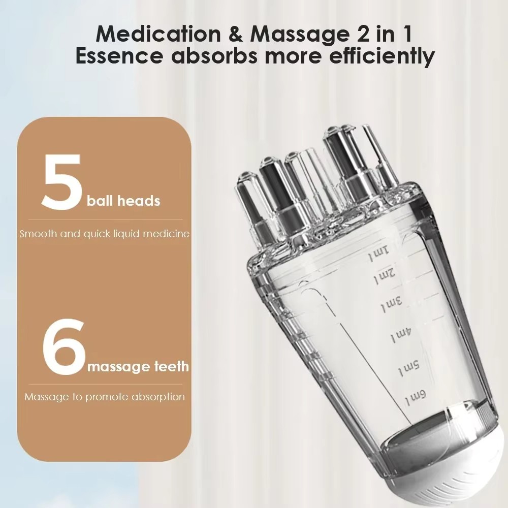 Mini Scalp Massage Comb – Medicine Applicator Roller Ball for Hair Growth