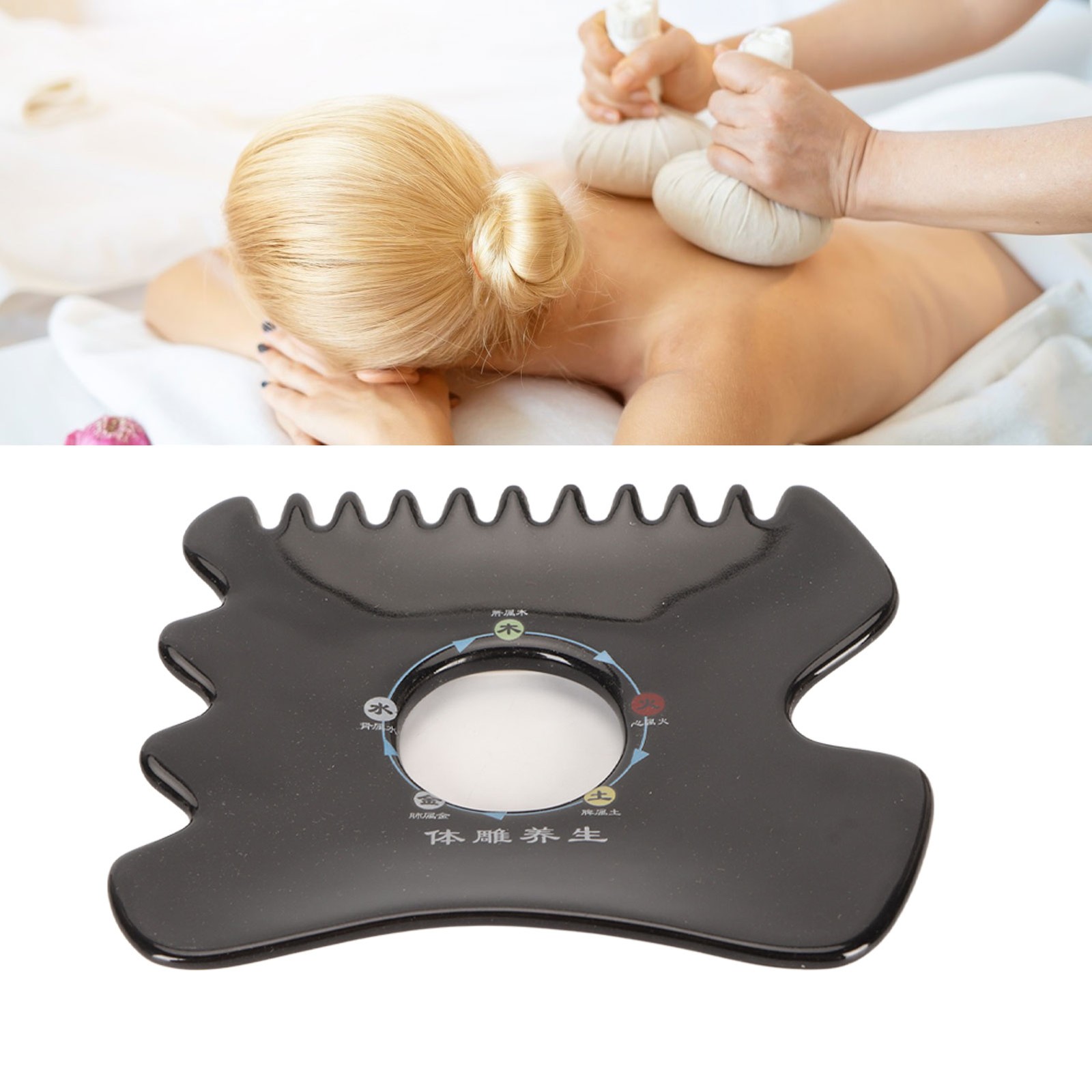 Ceramic Gua Sha Board Smooth For Muscle Relief At Home Ceramic Easy To Use
