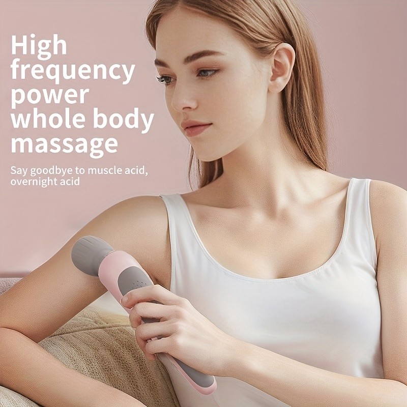 High-Frequency Multi-Speed Silicone Relaxing Soothing Portable Handheld Massager