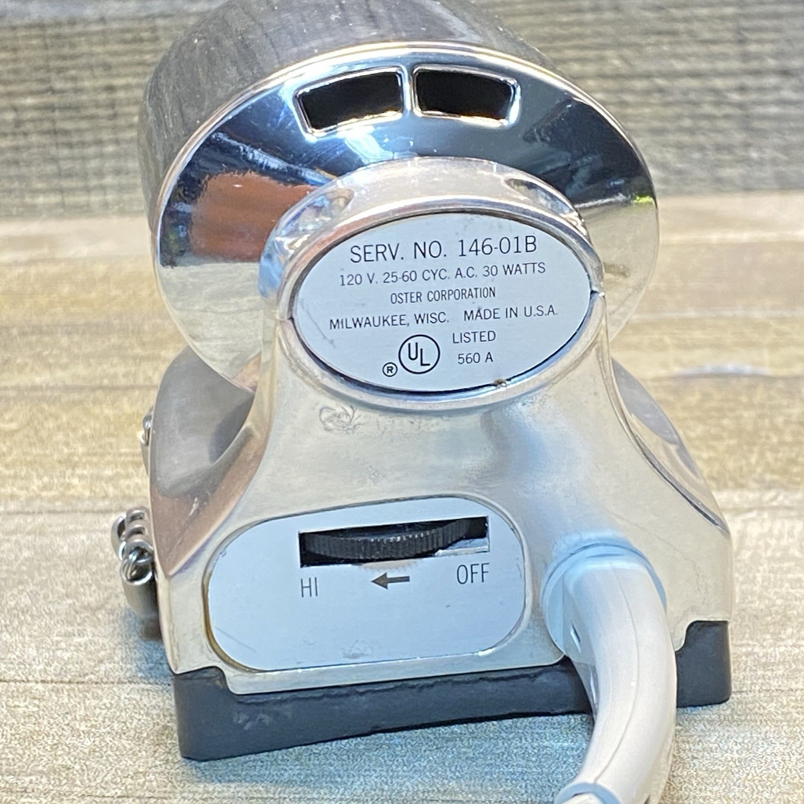 Vintage Oster Ultra Scientific Hand Massager Variable Speed 146–01B USA Tested