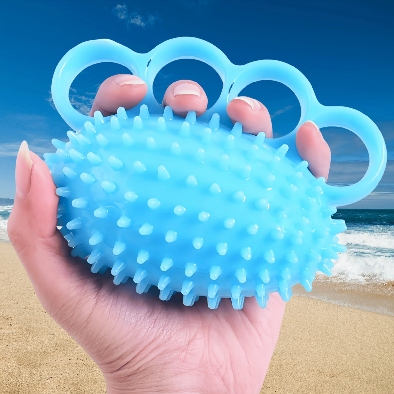 Hand Finger Exerciser Ball Grip Strengthener for Elderly Arthritis Stroke Patien