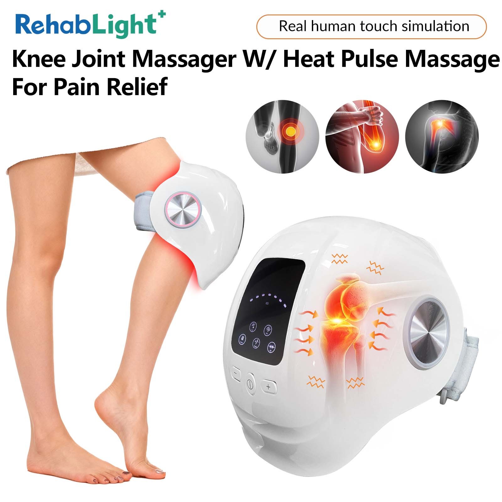 All-in-One Knee & Joint Care Massager Air Compression & Pulse Massage for Knee