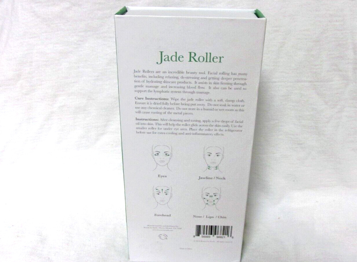 Face Massage Crystal Jade Roller Lift Firming Wrinkle Removal Beauty Tool Energy