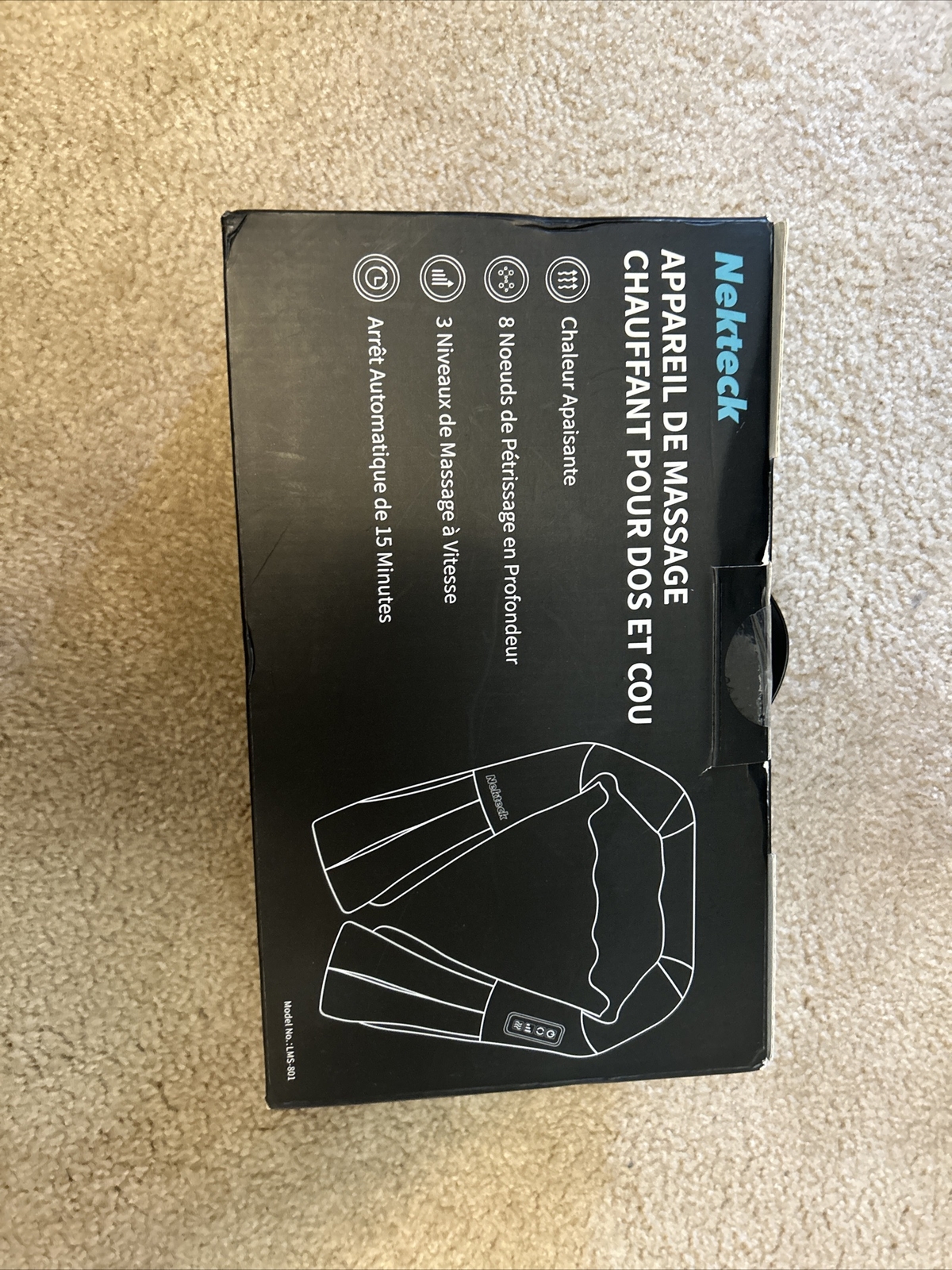 Nekteck Shiatsu Deep Kneading Massage Pillow