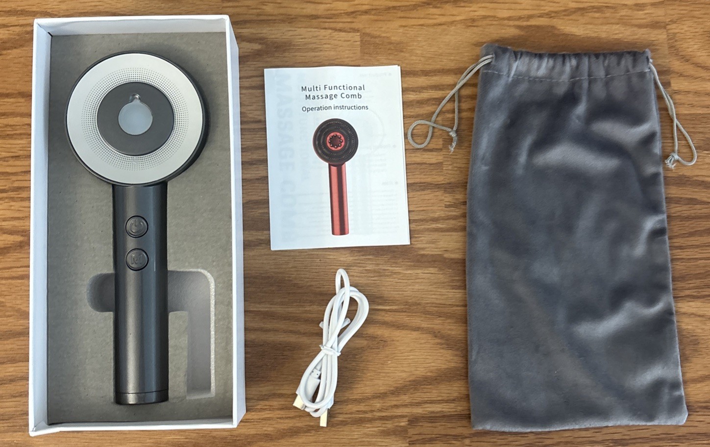 Glokore Electric Red Light Therapy Scalp Massager NEW Open Box