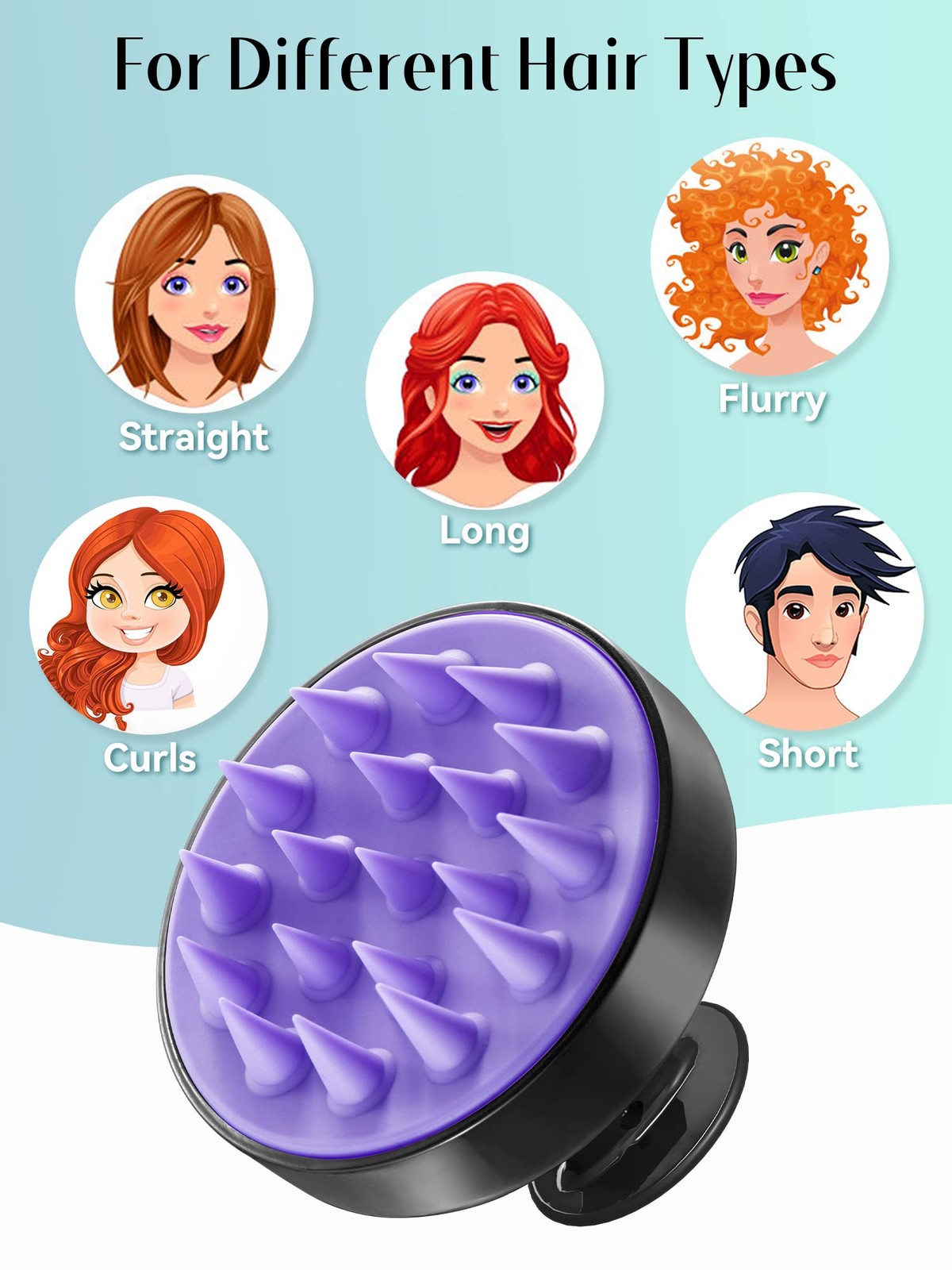 Scalp Massager Hair Growth, Soft Silicone Scalp Scrubber Shampoo Brush for Ex…