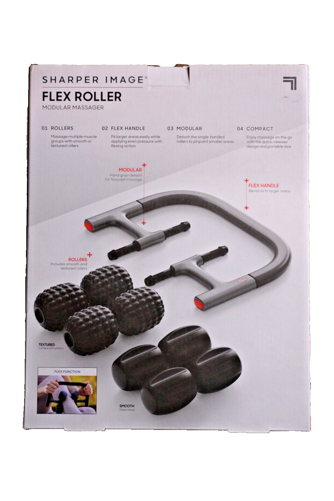 Sharper Image Flex Roller Modular Multi Function Massager Full Body