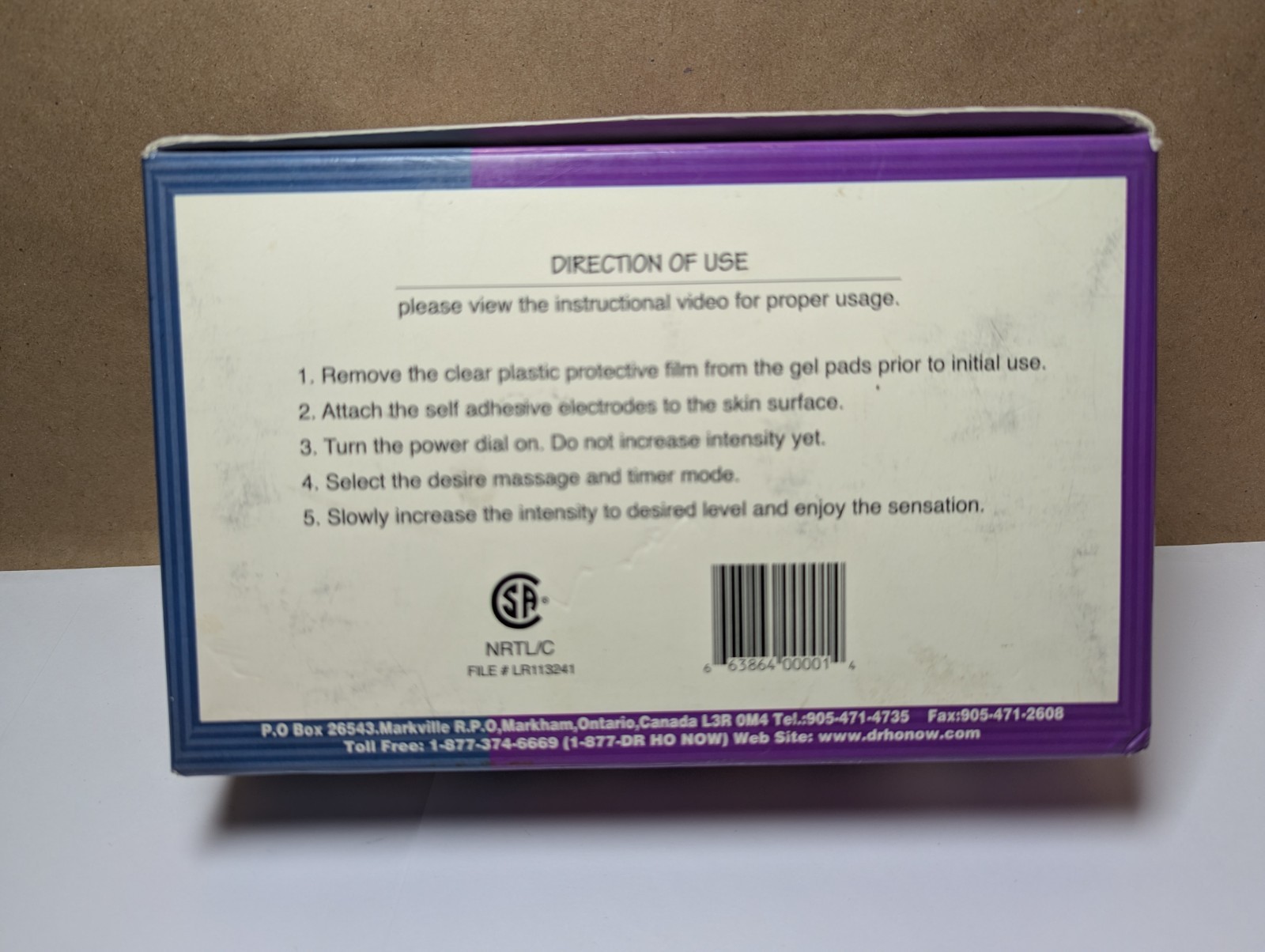 Dr. Ho’s Double Massage Device Electrodes Massager – Pain Therapy- See Photos