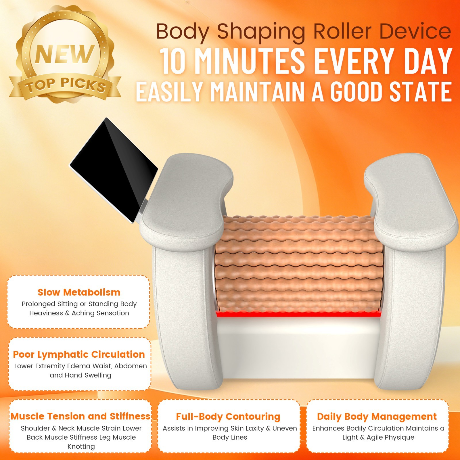 3D Body Sculpting 360 Roller Massager Full Body Shaping Muscle Soreness Relief
