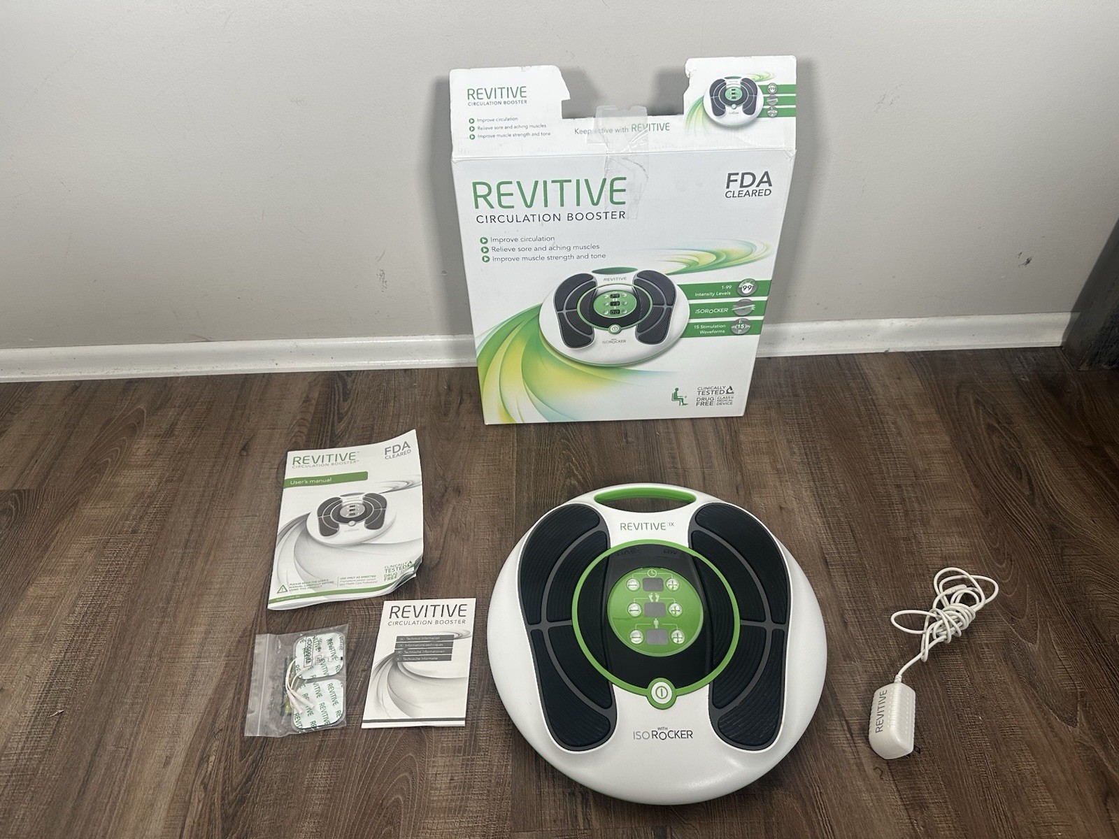 Revitive IX Circulation Booster IsoRocker RIX w/Power Adapter TESTED- No Remote