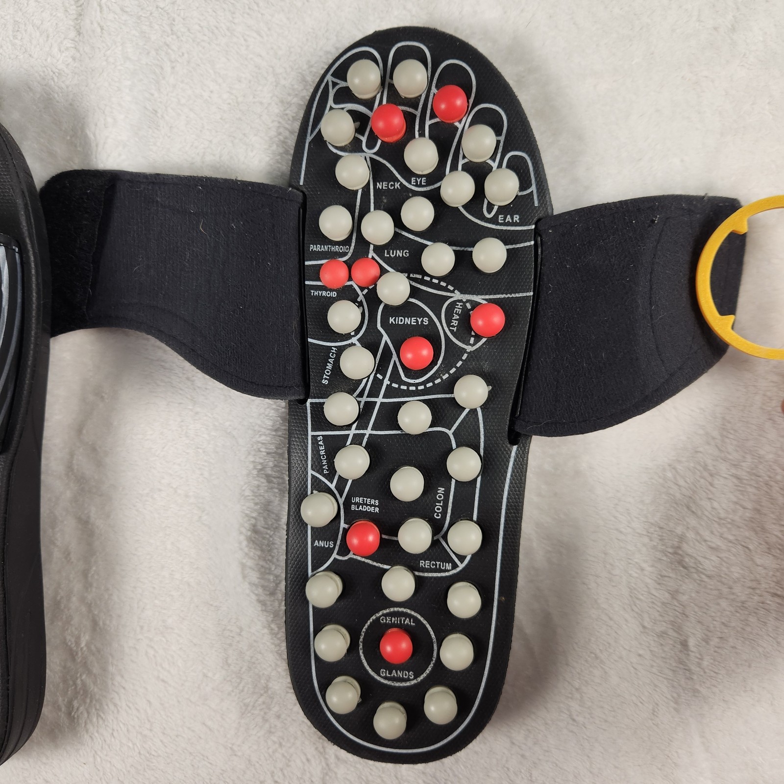 BYRIVER Reflexology Massage Shoes XL Adjustable Acupressure Slippers Foot Therap