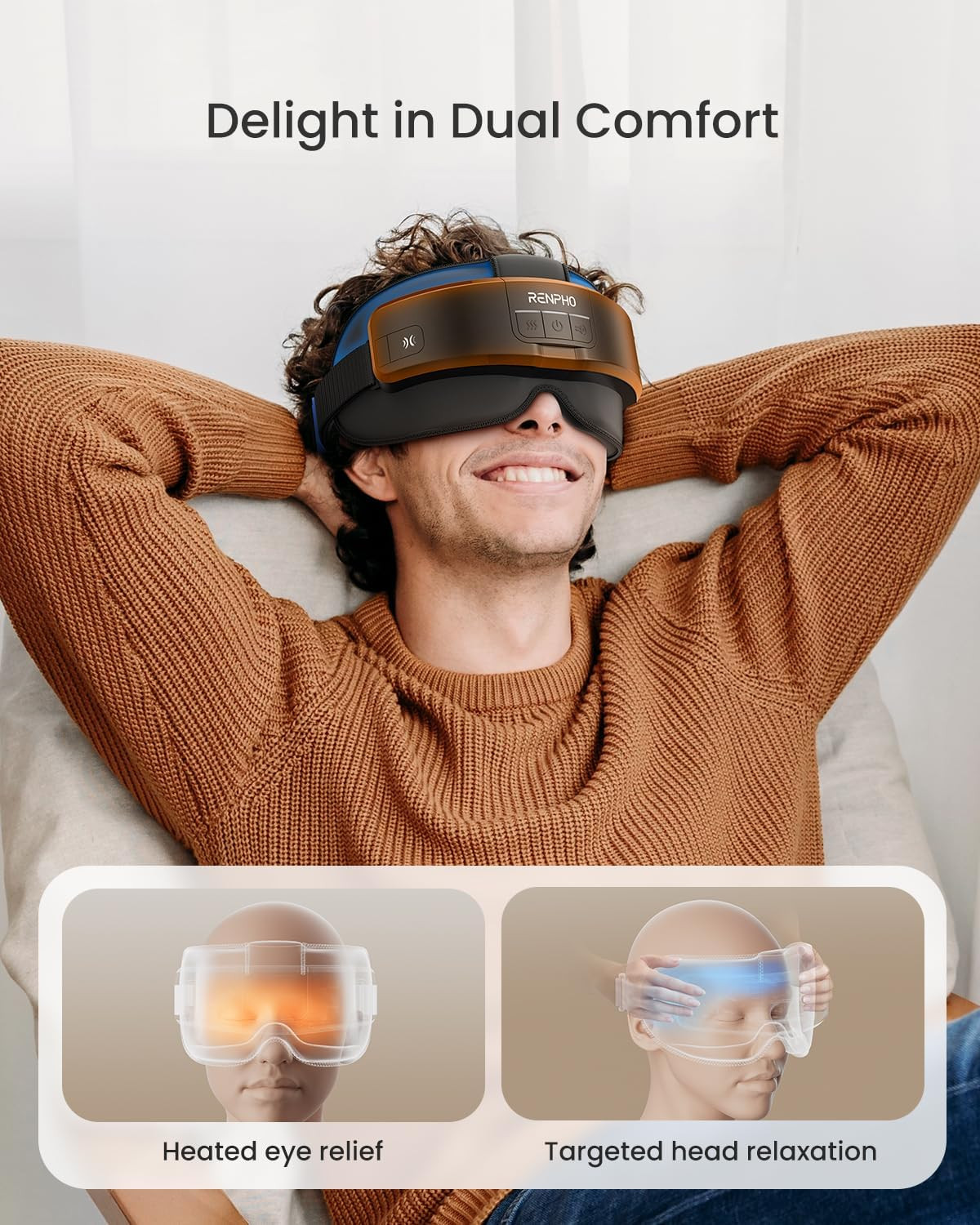Heated Eye & Head Massager for Migraines – FSA/HSA Eligible Gift Idea