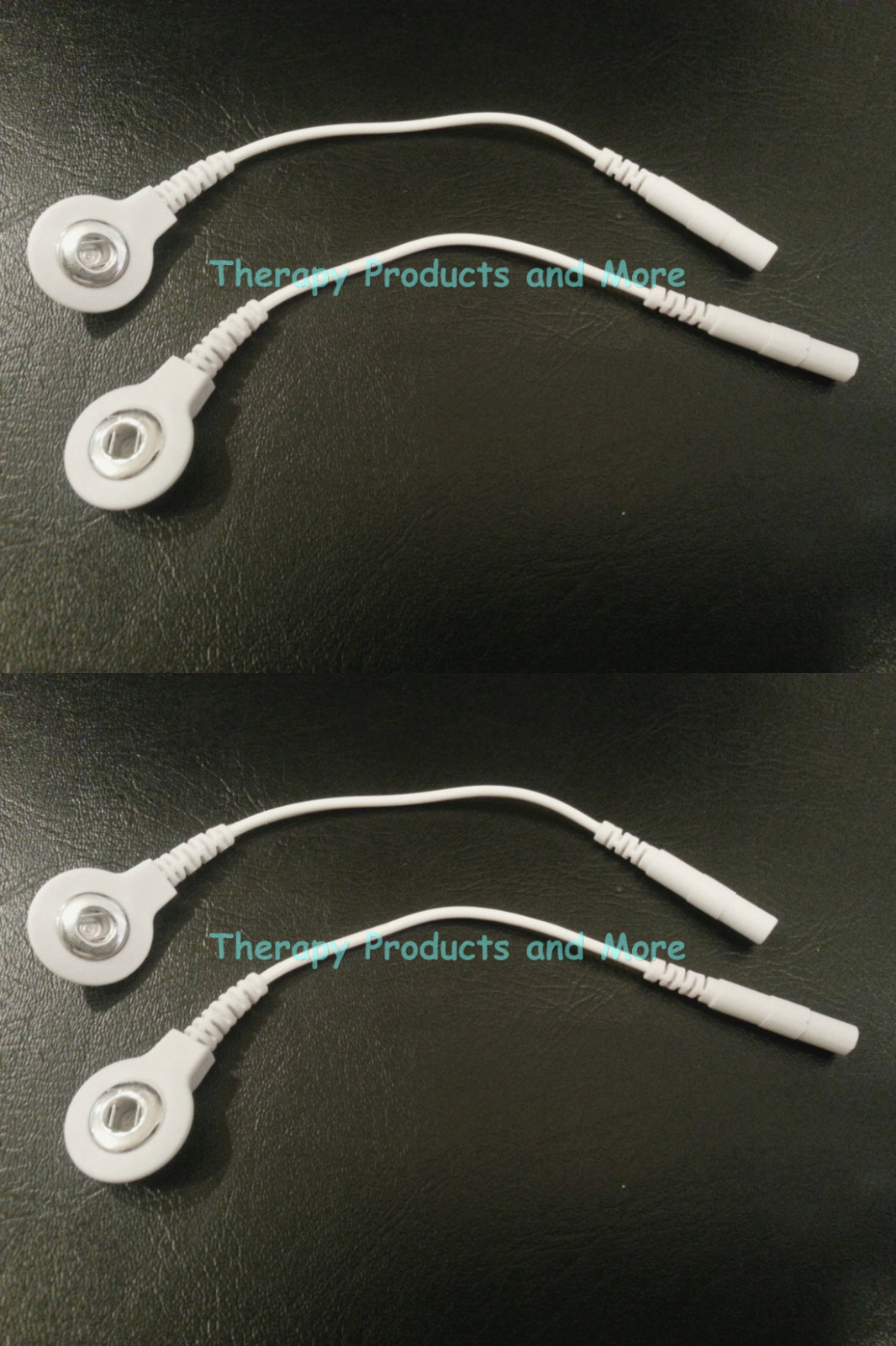 (4) Electrode Lead Wire PIN-TO-SNAP ADAPTERS Compatible w/TENS 7000 & 3000 Units