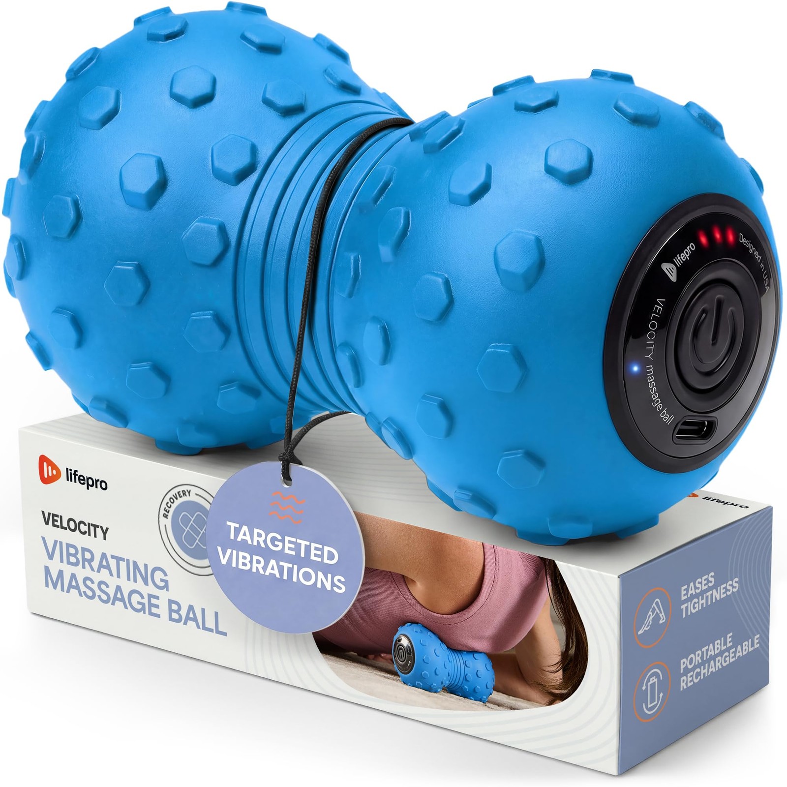 4Speed Vibrating Massage Ball Peanut Massager Combines a Lacrosse Ball with …