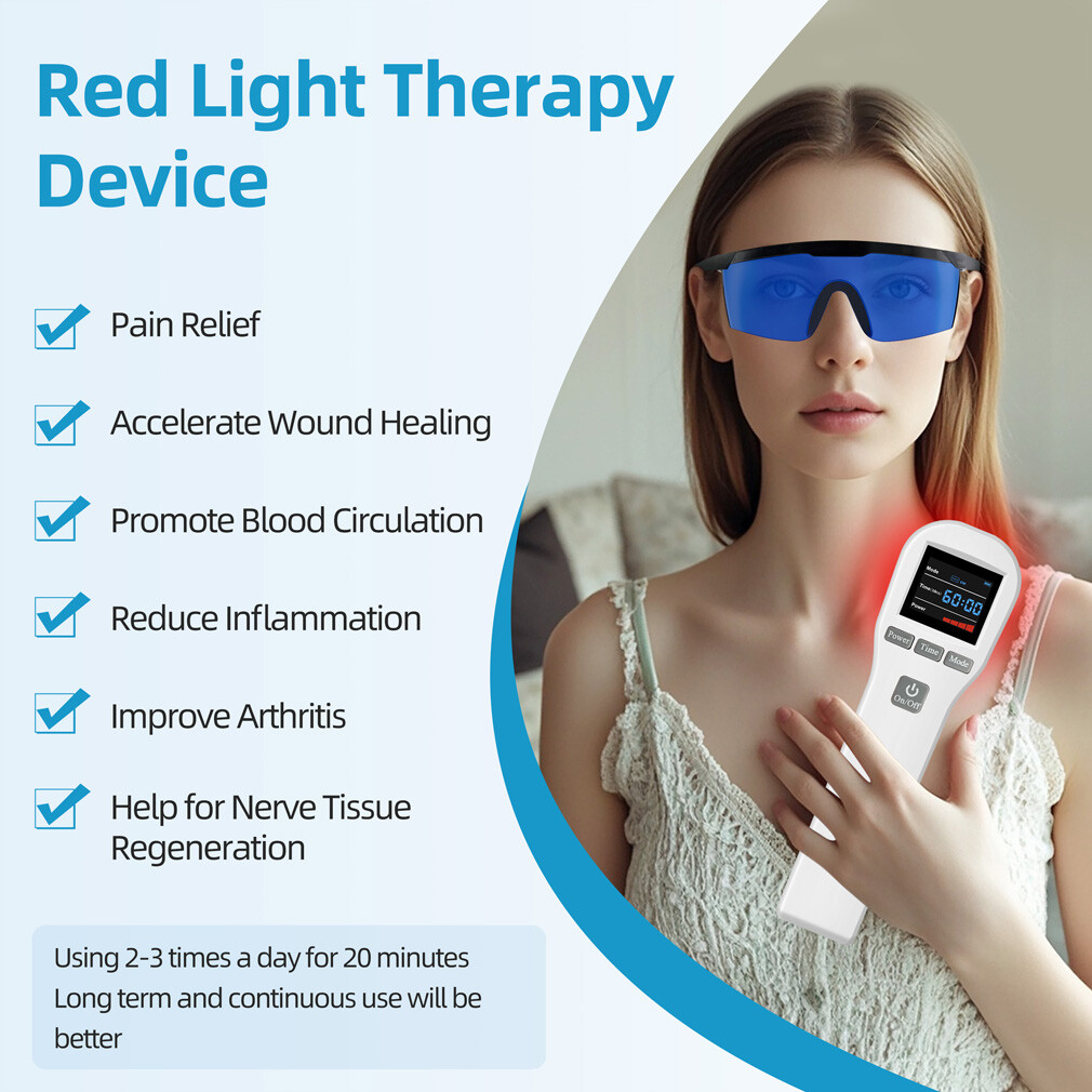 880mW Cold Laser Therapy for Arthritis Back Shoulder Pain Device 650nm 808nm