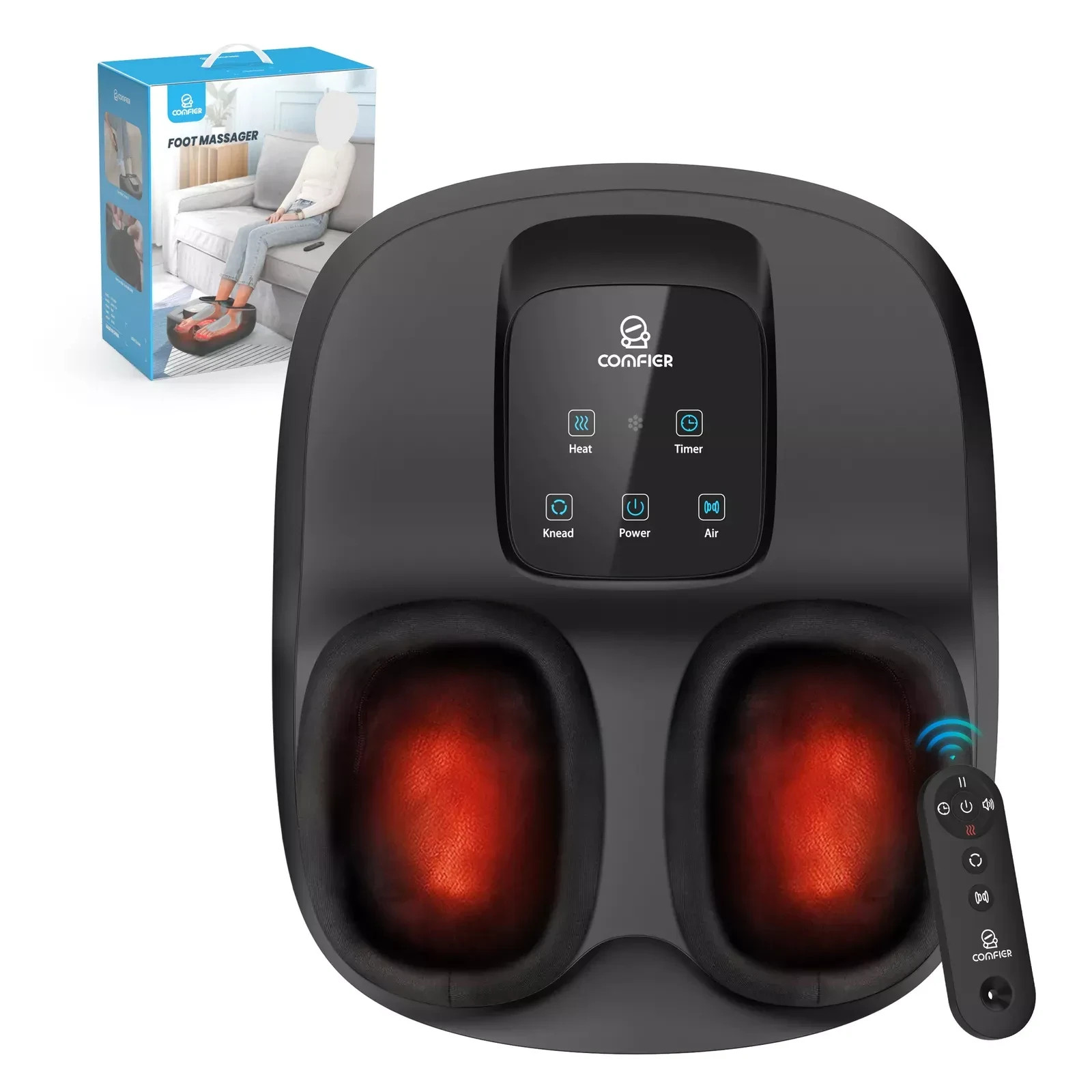 Comfier Shiatsu Foot Massager Machine with Heat, Massage for Pain Relief Gifts