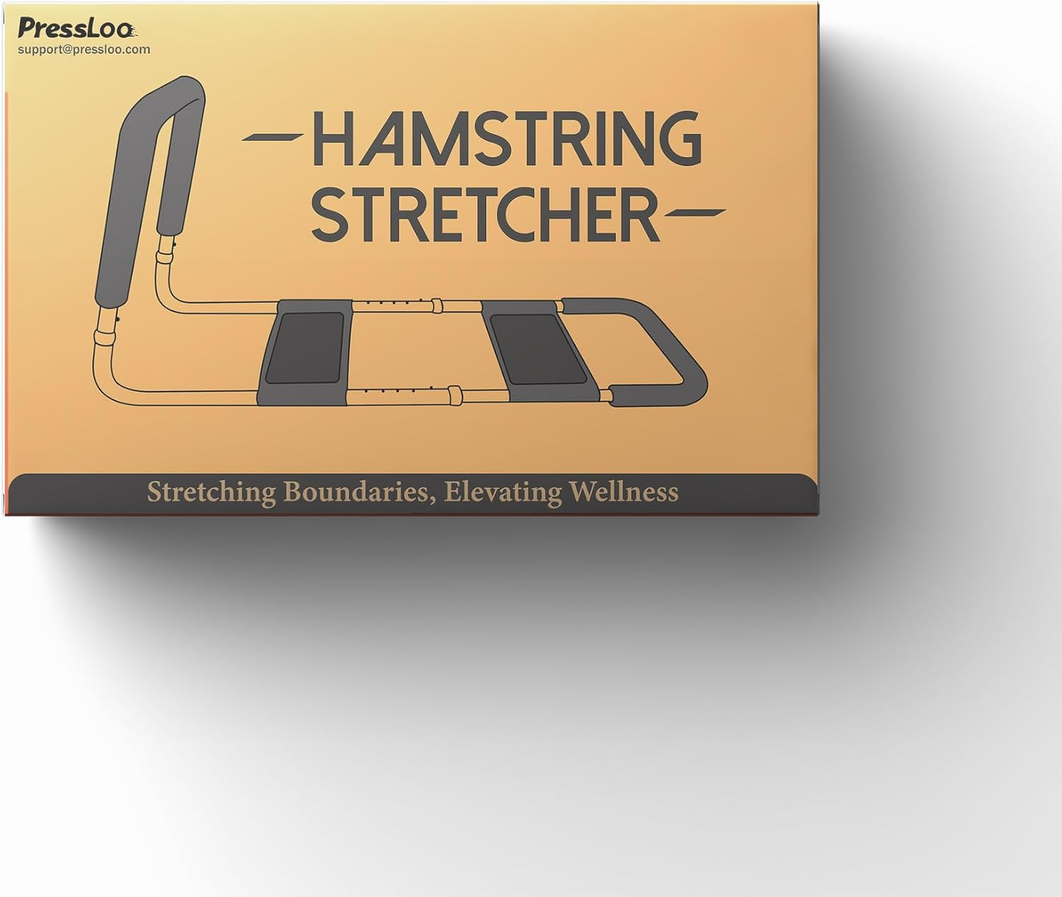 Hamstring Stretcher for Knee Extension & Pain Relief, Adjustable Low Back, Calf,
