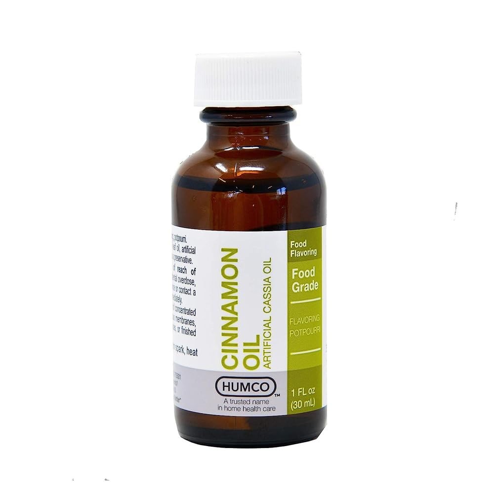 Humco-HU1931 Cinnamon Oil, 1oz. Food Grade. Commonly used 1 Fl Oz (Pack of 1)