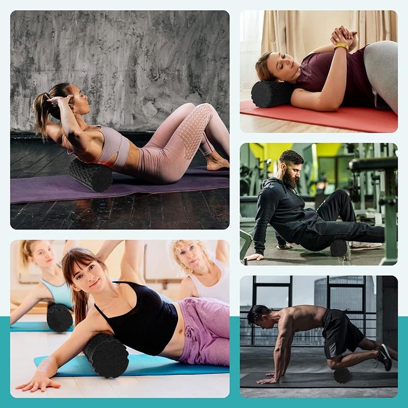 Foam Roller Back Pain Legs Trigger Point Deep Tissue Massager Fitness Yoga Rolle