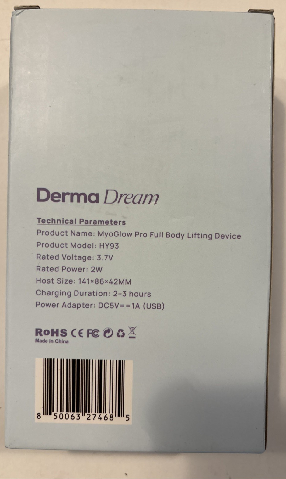 Skin Tightening Lymphatic Drainage Massager Derma Dream Myoglow Pro