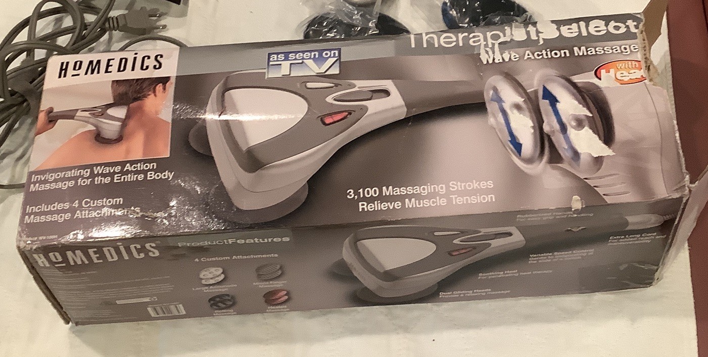 Homedics Therapist Select Wave Action Full Body Massager W/ 4 Attachments