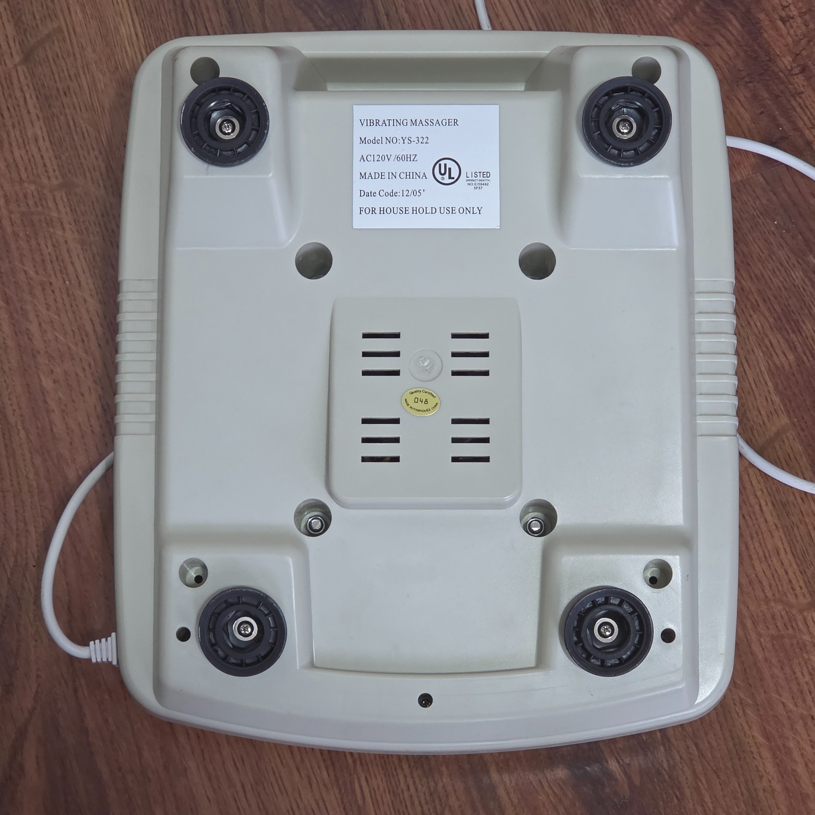 Deluxe Electric Foot Massager w/Infared Heat YS-322 Vibrating Therapy