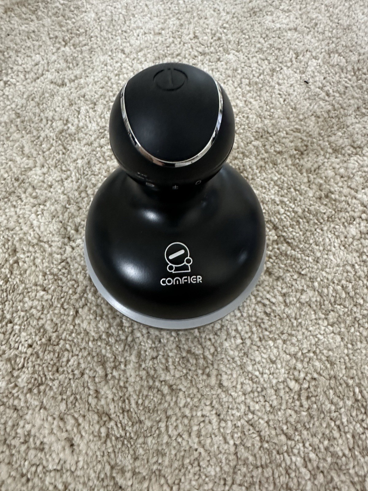 Comfier CF-4902BLK Cordless Handheld Full Body Massager Black/Gray USB Charging