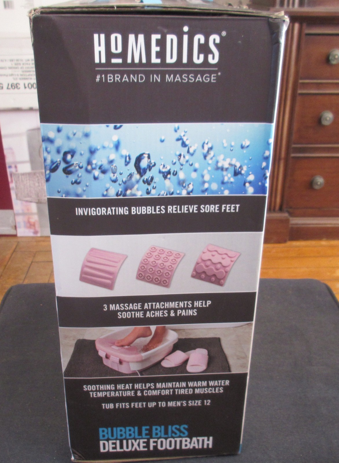Homedics PINK Bubble Bliss Deluxe Foot Bath (Model: FB-52J)
